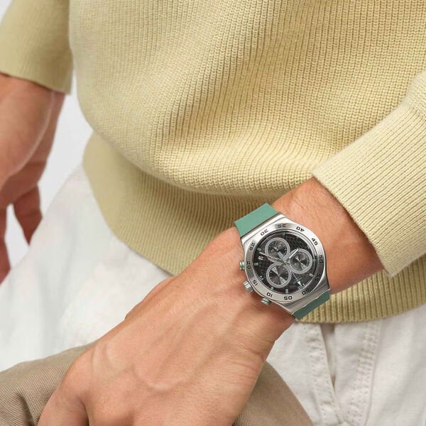 Swatch YVS525 CARBONIC GREEN Kol Saati