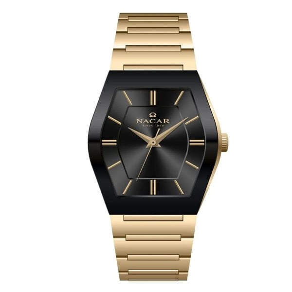 Nacar NC34-291046-DBCM Altın-Siyah Unisex Kol Saati