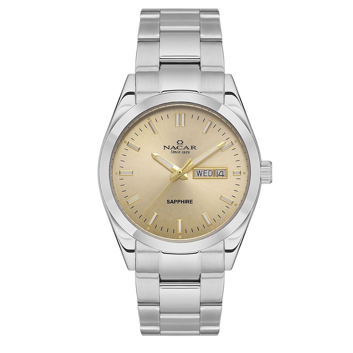 Nacar NC31-299227-ACM Erkek Kol Saati Safir Cam