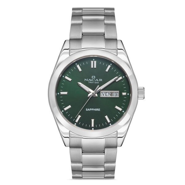 Nacar NC31-299227-ANM Erkek Kol Saati Safir Cam