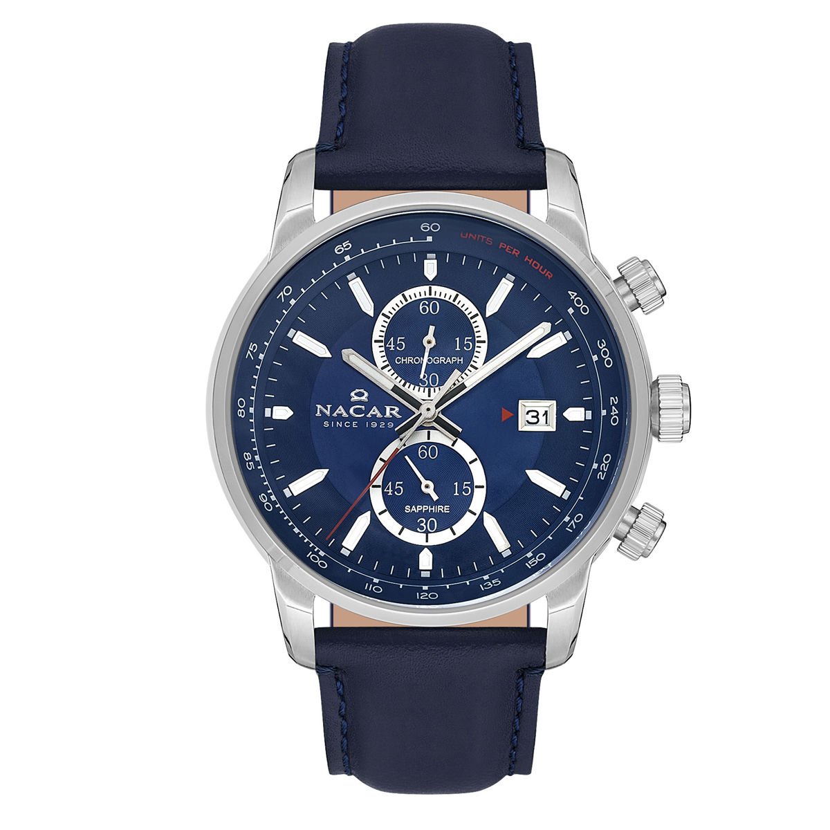Nacar NC33-298221-ALL3 Erkek Kol Saati Safir Cam