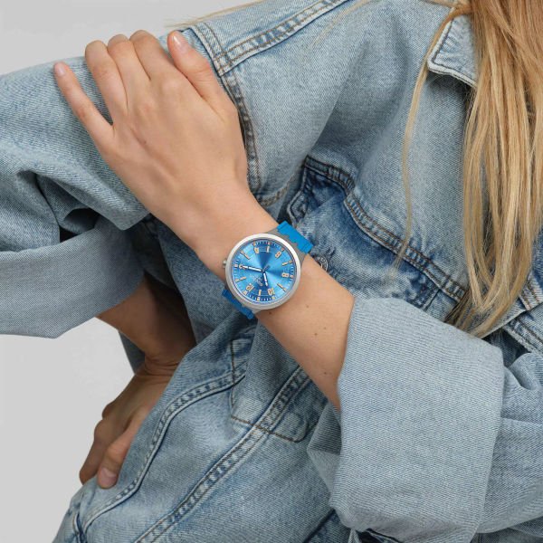 Swatch SB07S115 BLUE IN THE WORKS Kol Saati