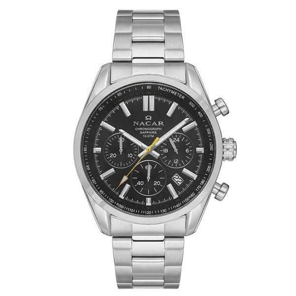 Nacar  NC34-290713-AGM  Erkek Kol Saati Safir Cam
